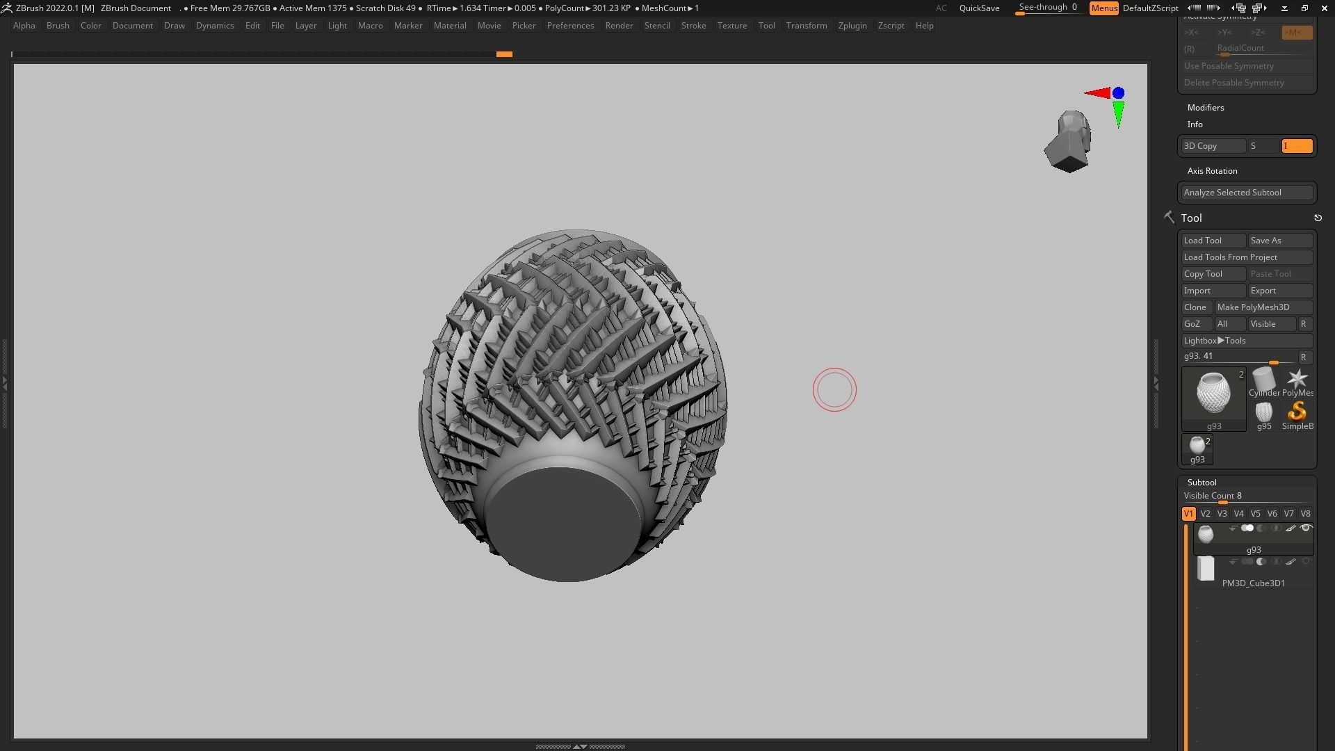 pot g93 3D print model  3D print model_12