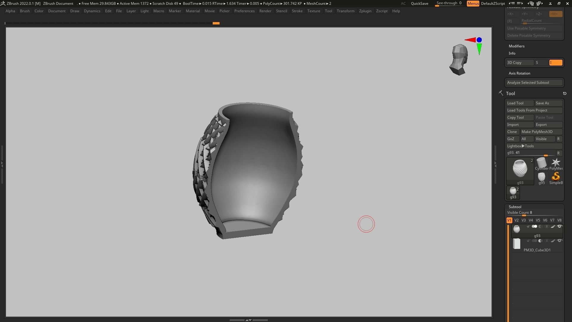 pot g93 3D print model  3D print model_16