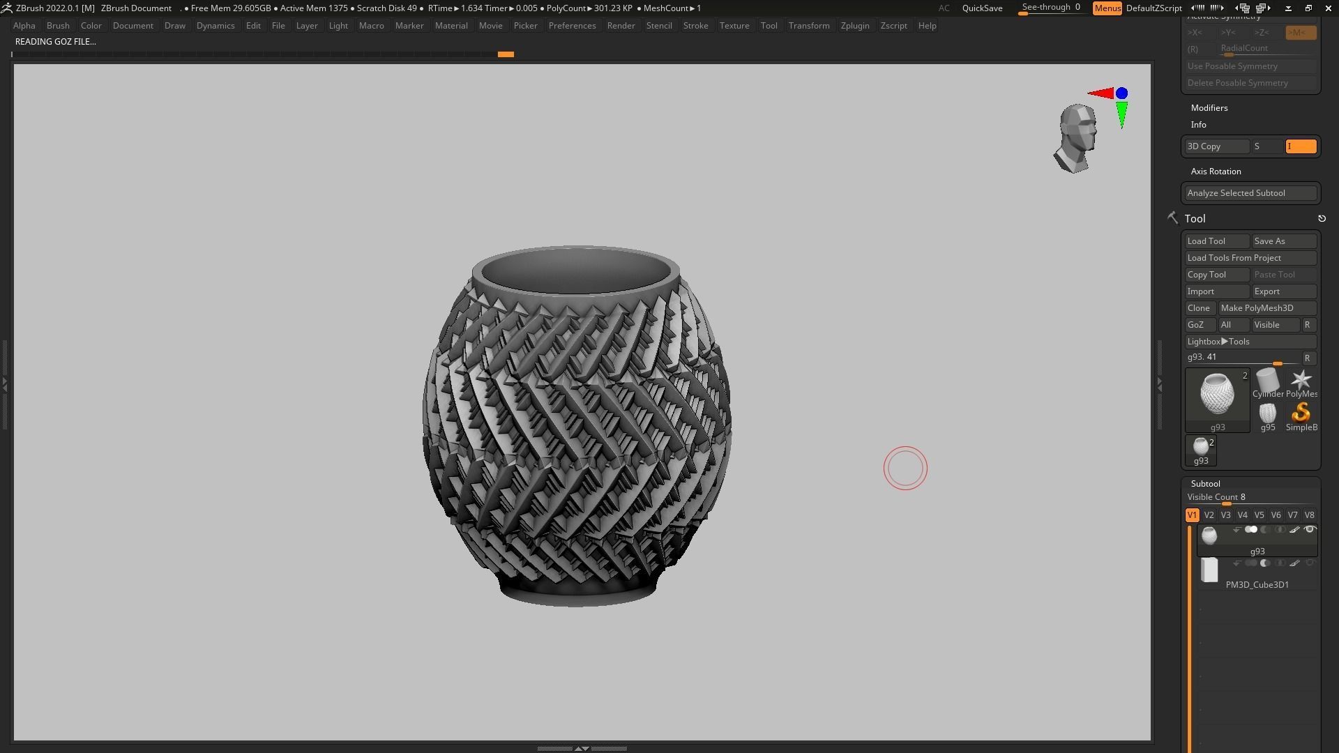 pot g93 3D print model  3D print model_5