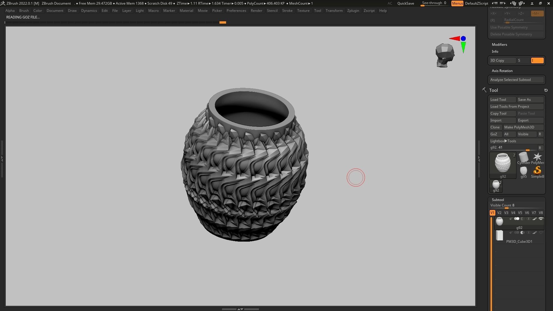pot g92 3D print model  3D print model_6