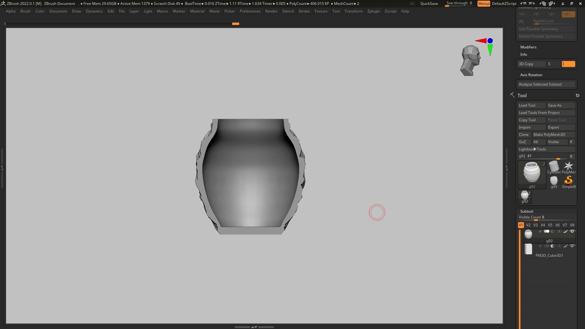 pot g92 3D print model  3D print model_14
