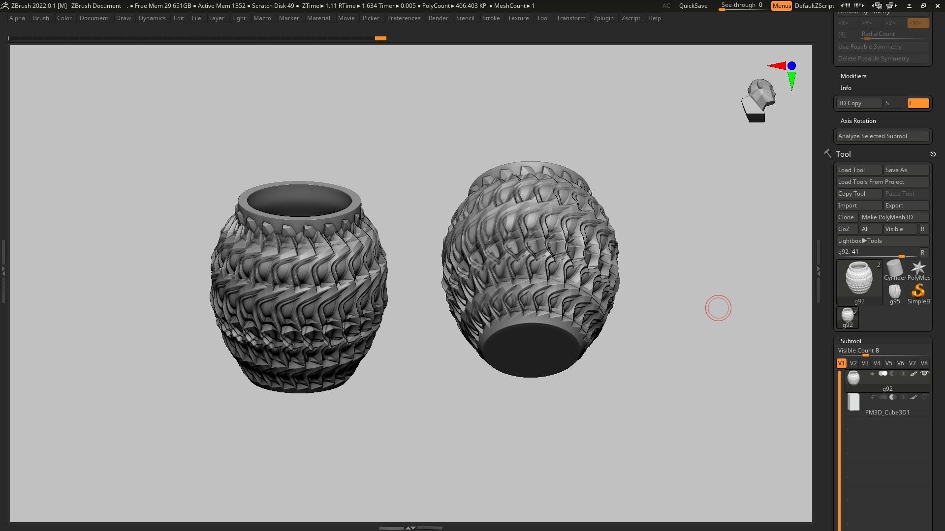 pot g92 3D print model  3D print model_12