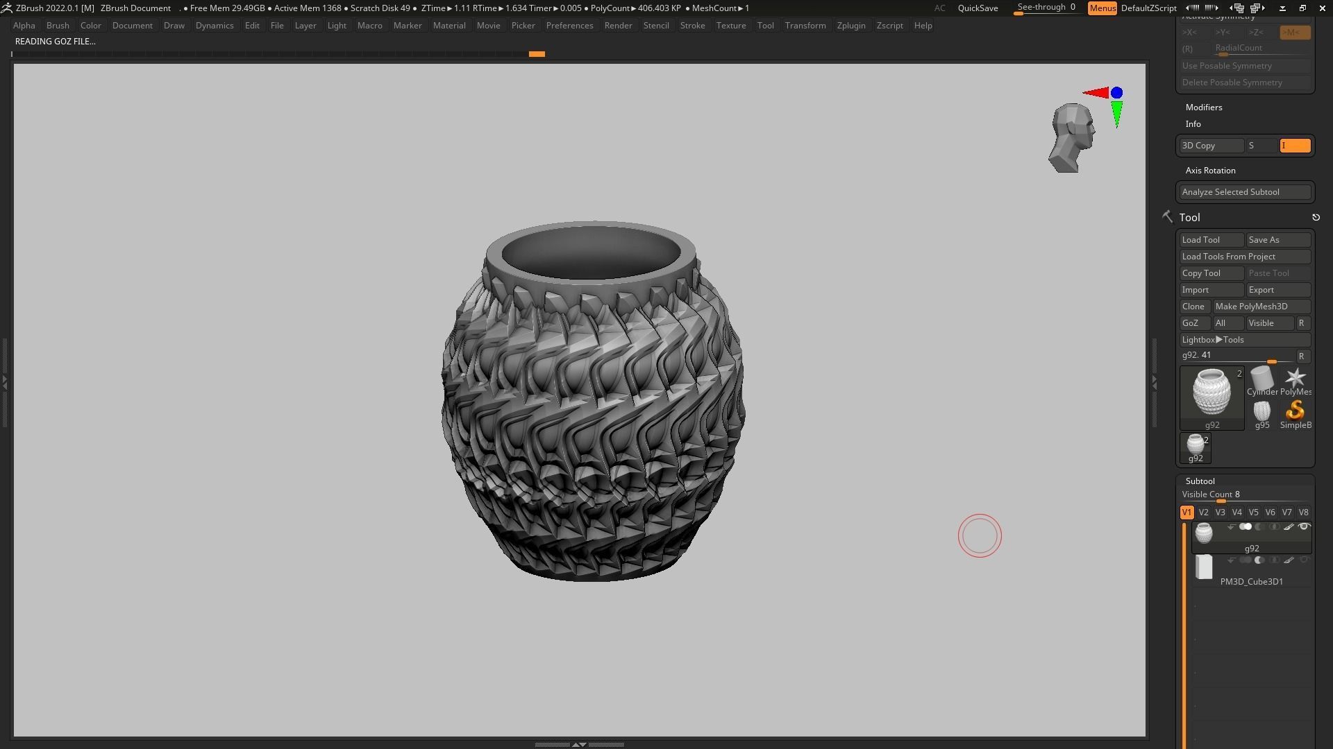pot g92 3D print model  3D print model_5