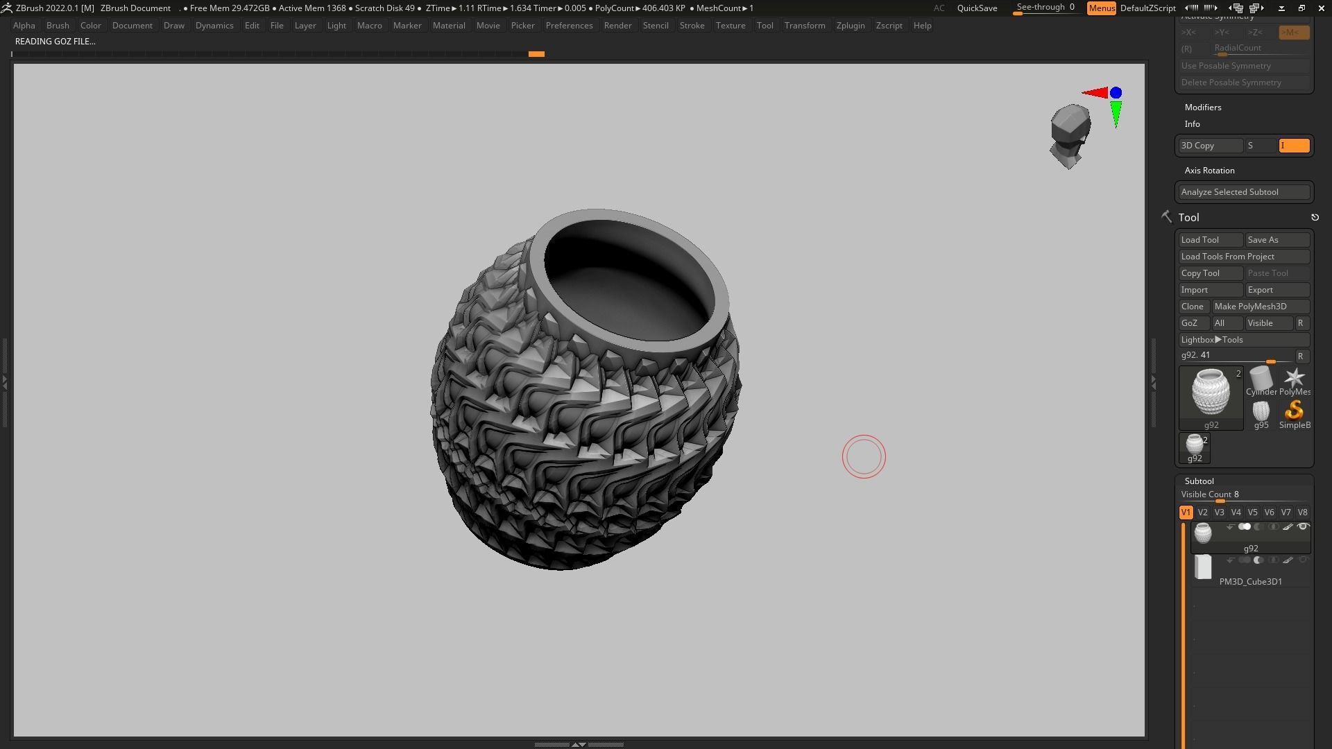 pot g92 3D print model  3D print model_7