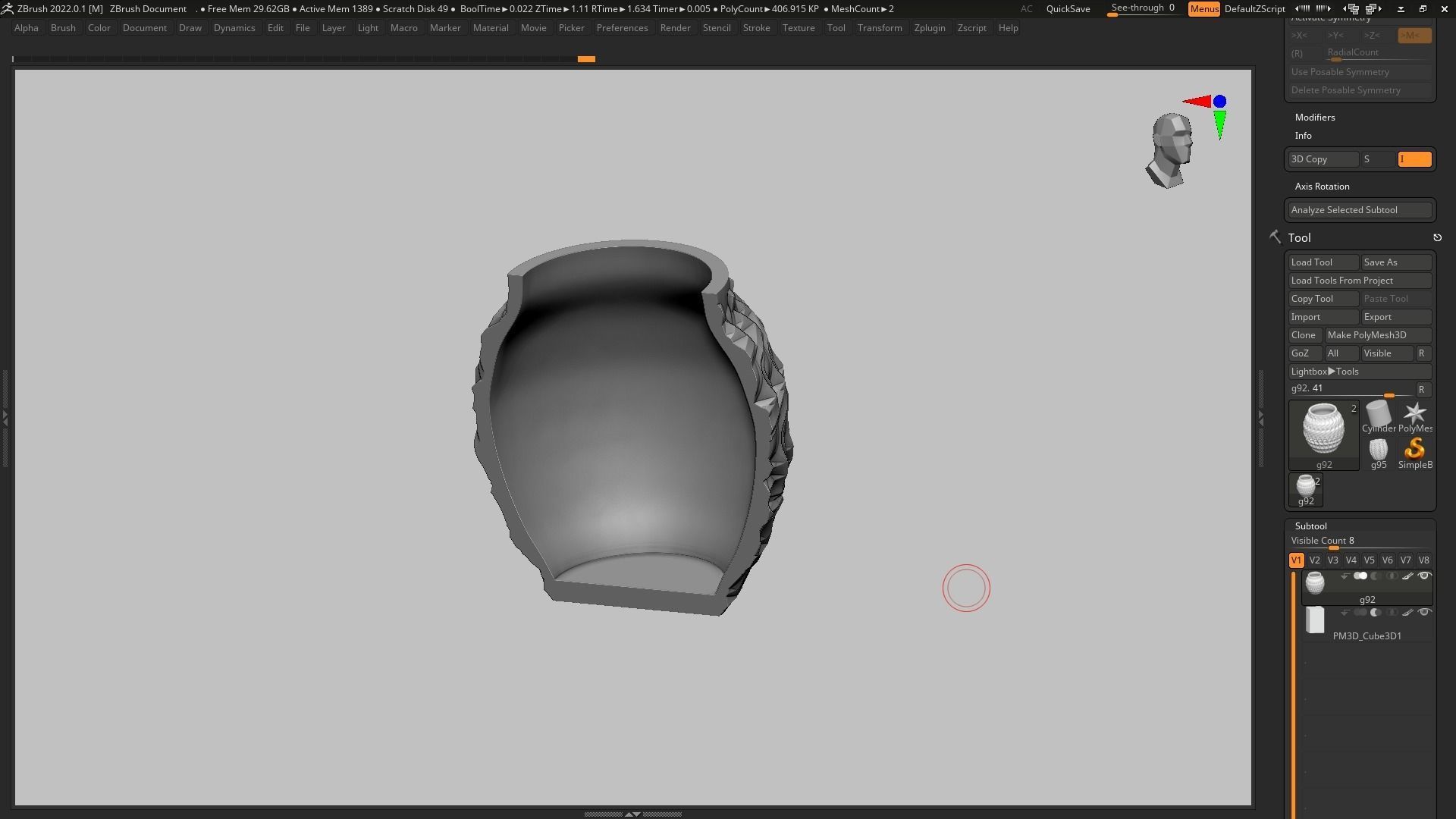 pot g92 3D print model  3D print model_16