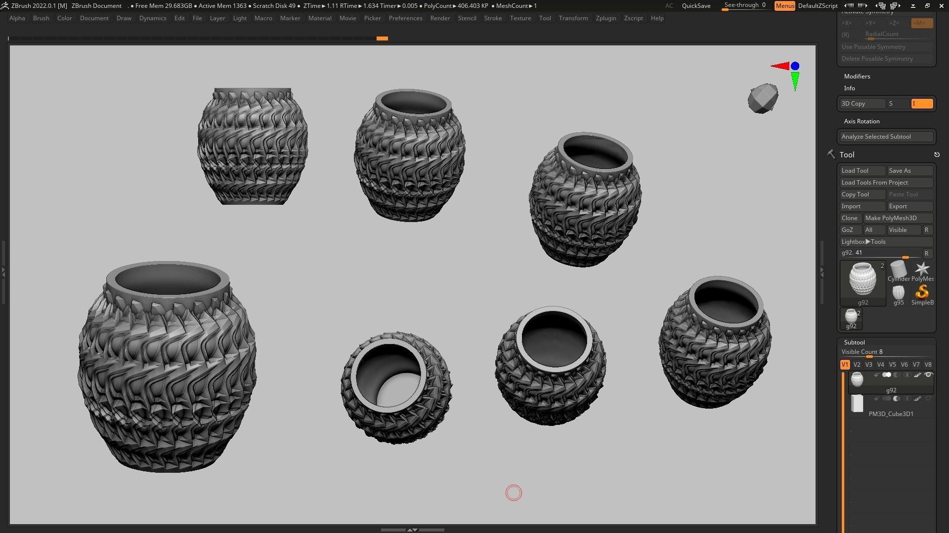 pot g92 3D print model  3D print model_13