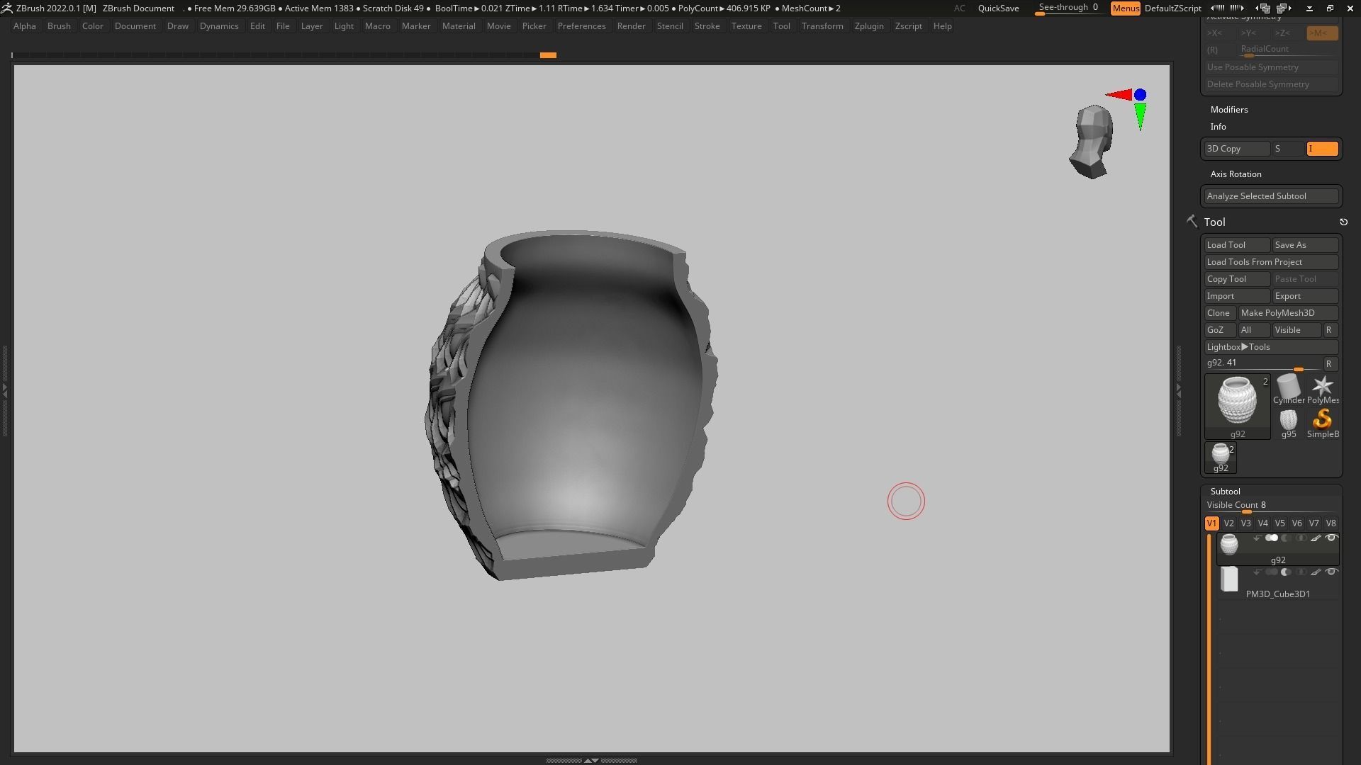 pot g92 3D print model  3D print model_15