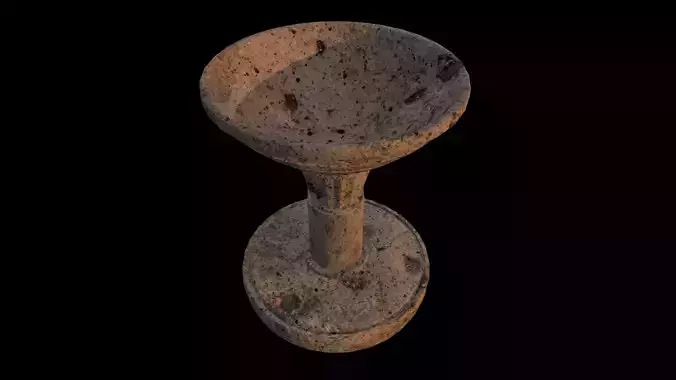 Brazier Stone Low-poly 3D model