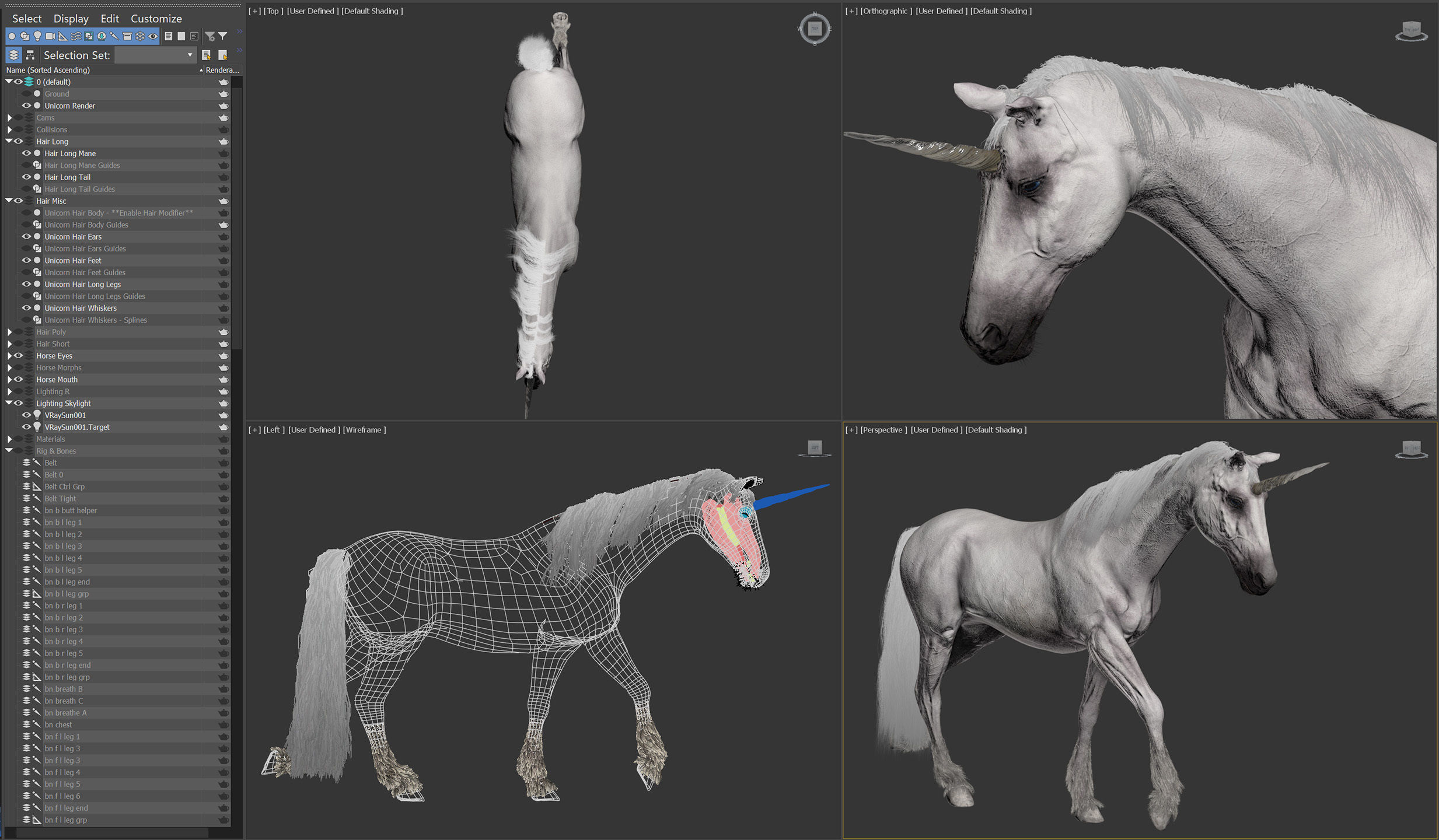 Animated Unicorn 3D model_5