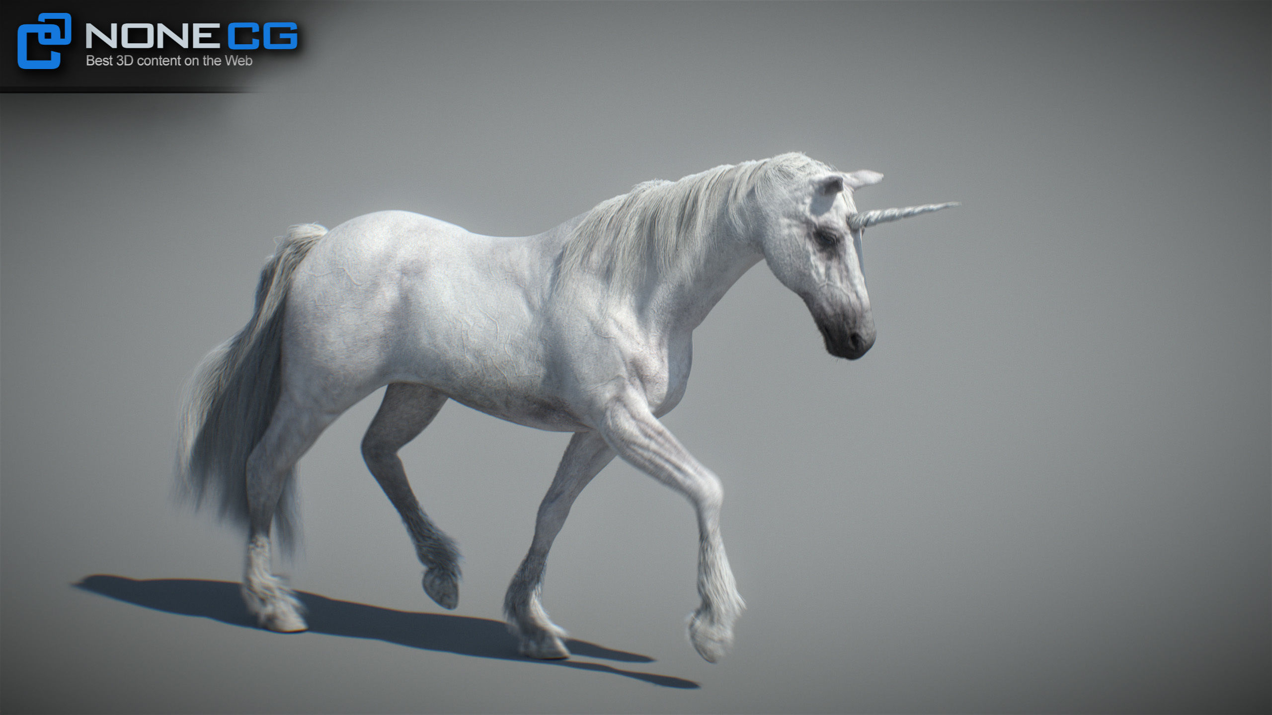 Animated Unicorn 3D model_16