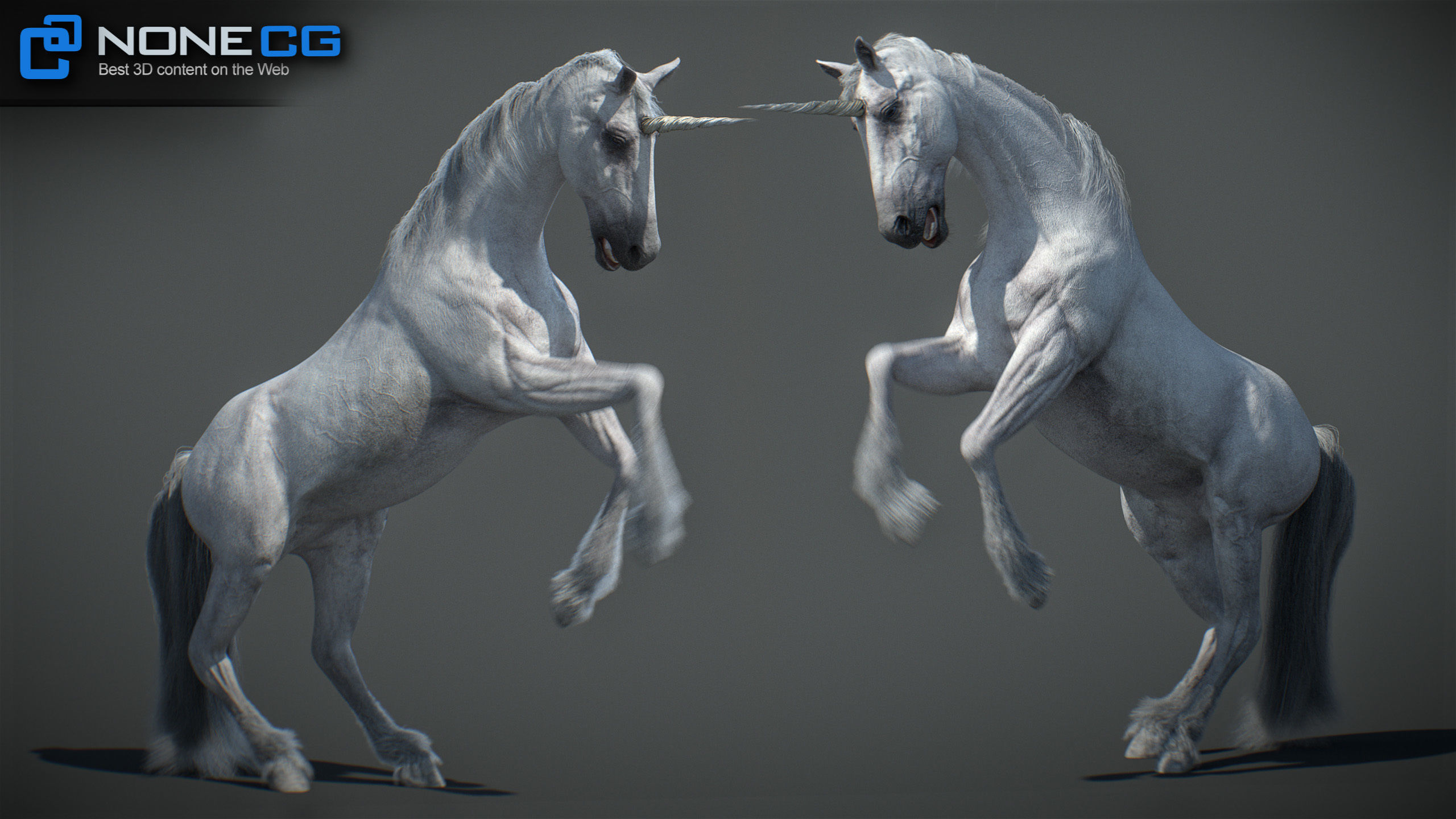 Animated Unicorn 3D model_3