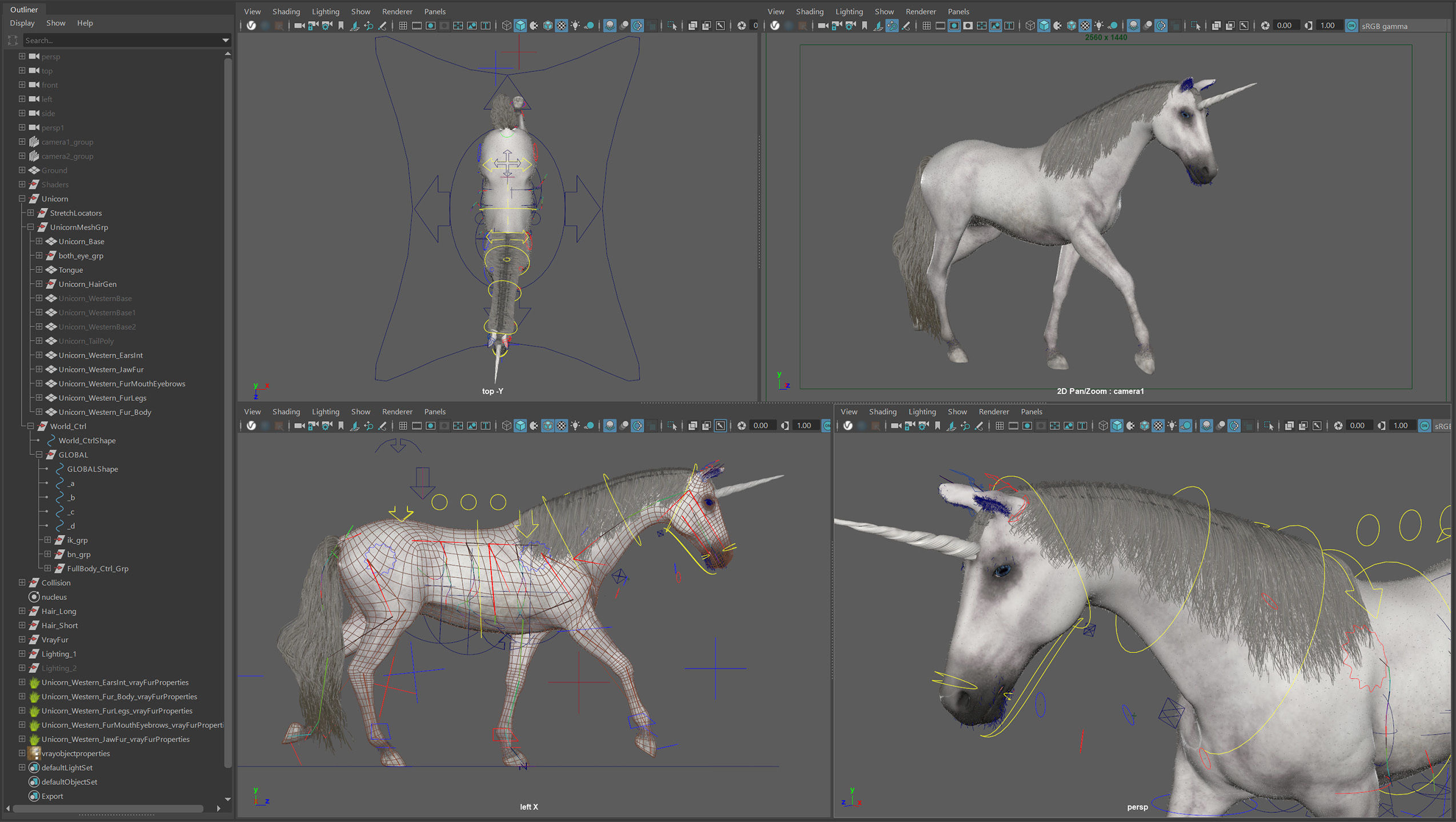 Animated Unicorn 3D model_10