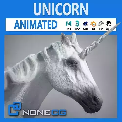 Animated Unicorn 3D model