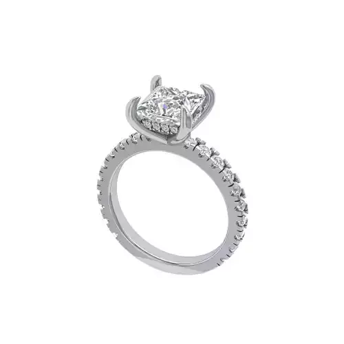 Long Princess Cut Ring