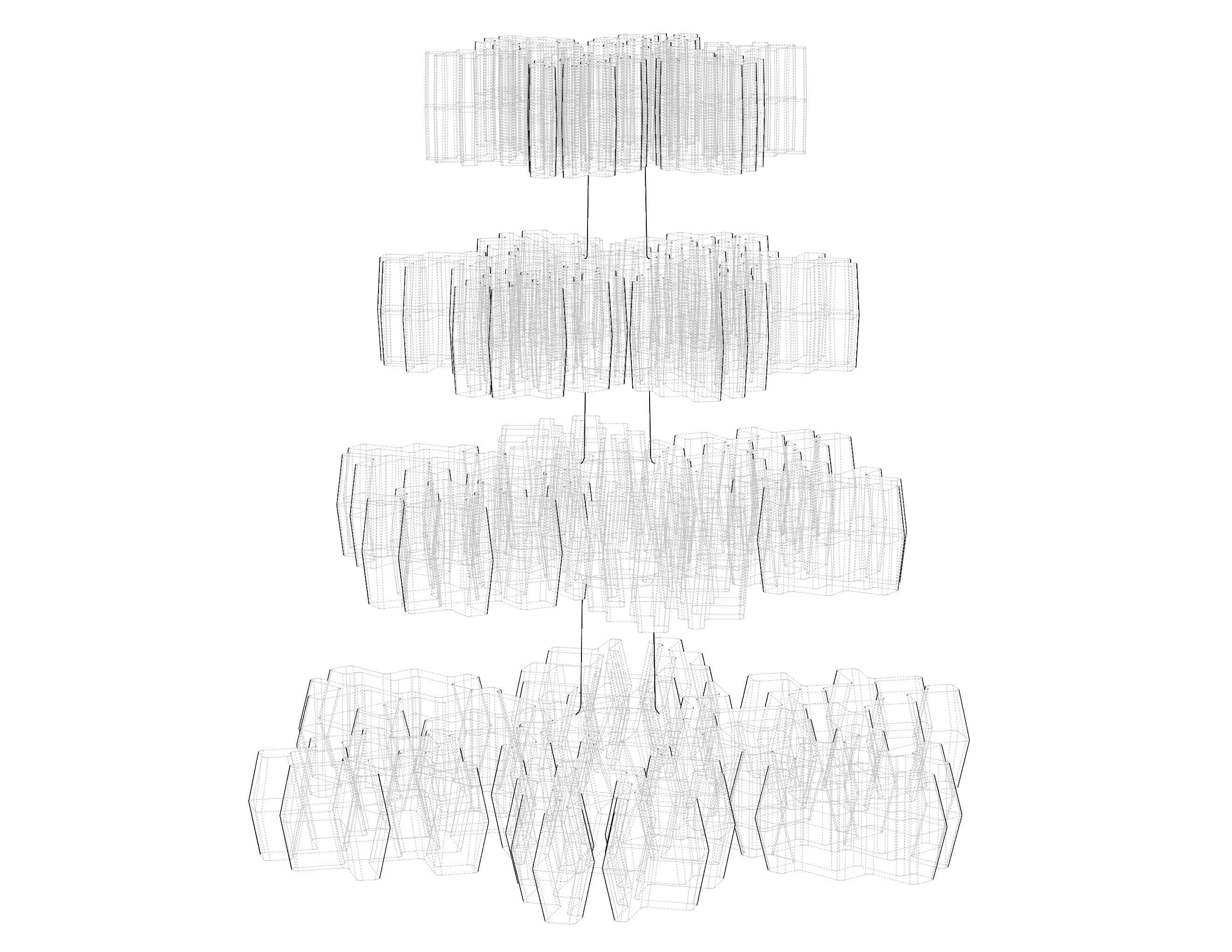 Plastic Snowflake Tree 3D print model_27