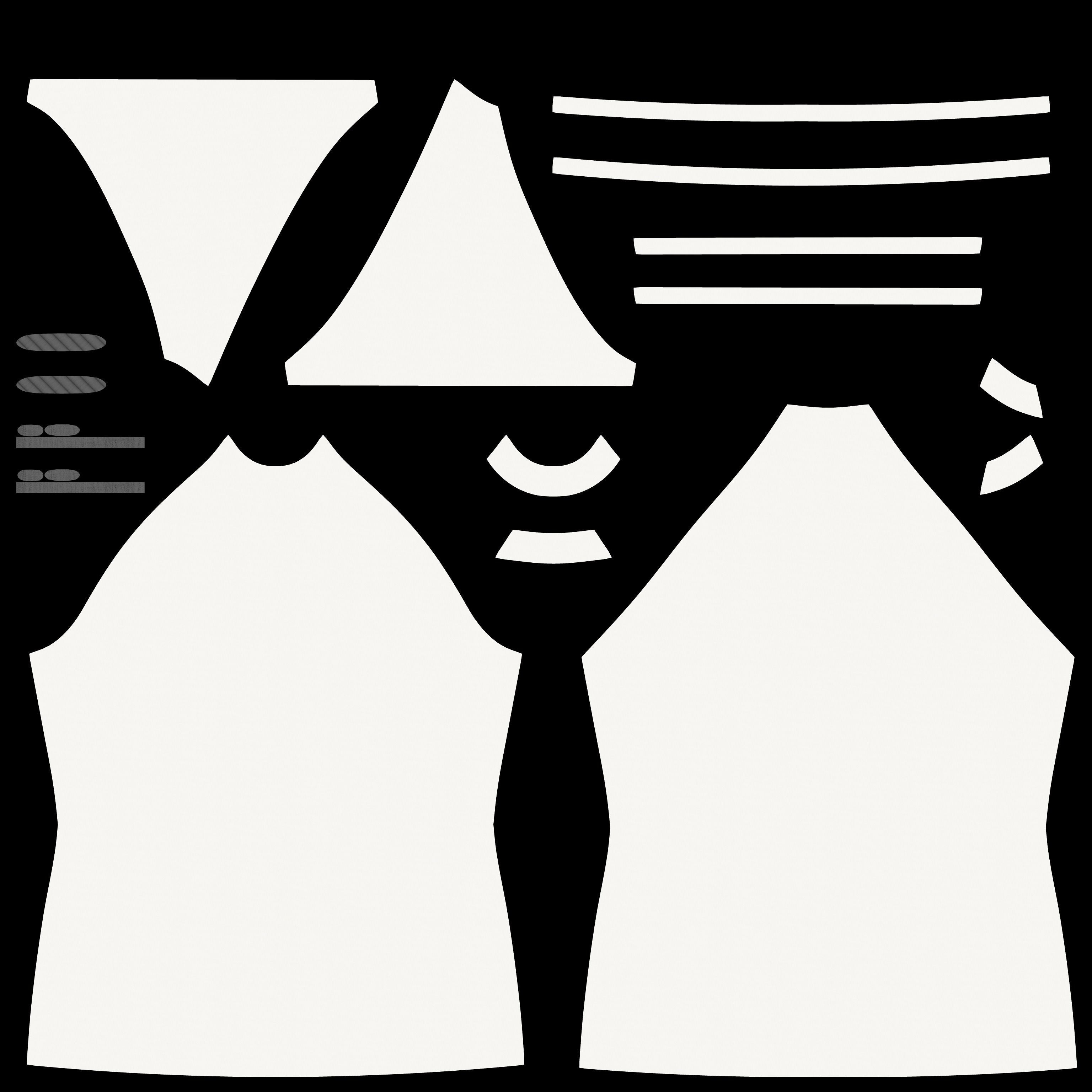 Raglan Mockneck Tee 3D model_12