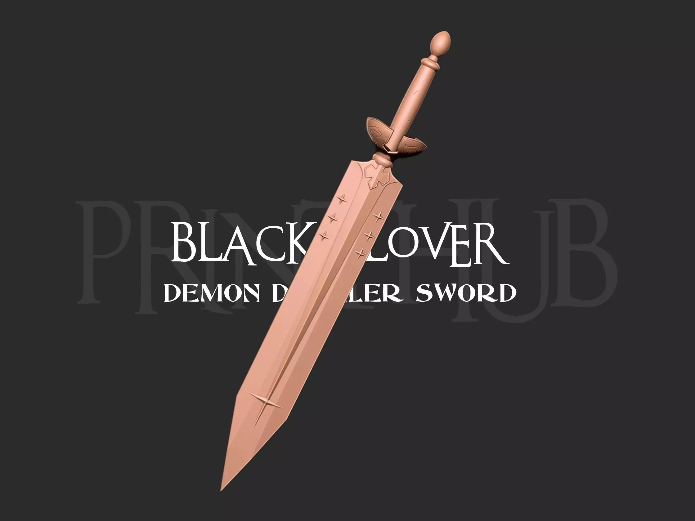 Demon Dweller Sword - Black Clover Weapon 3D print model
