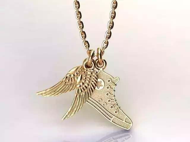 Wings and converse pendant