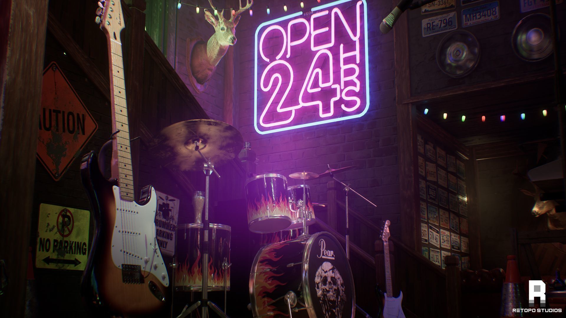 Forest Bar MODULAR - UnrealEngine 5 --LUMEN-- Low-poly 3D model_23