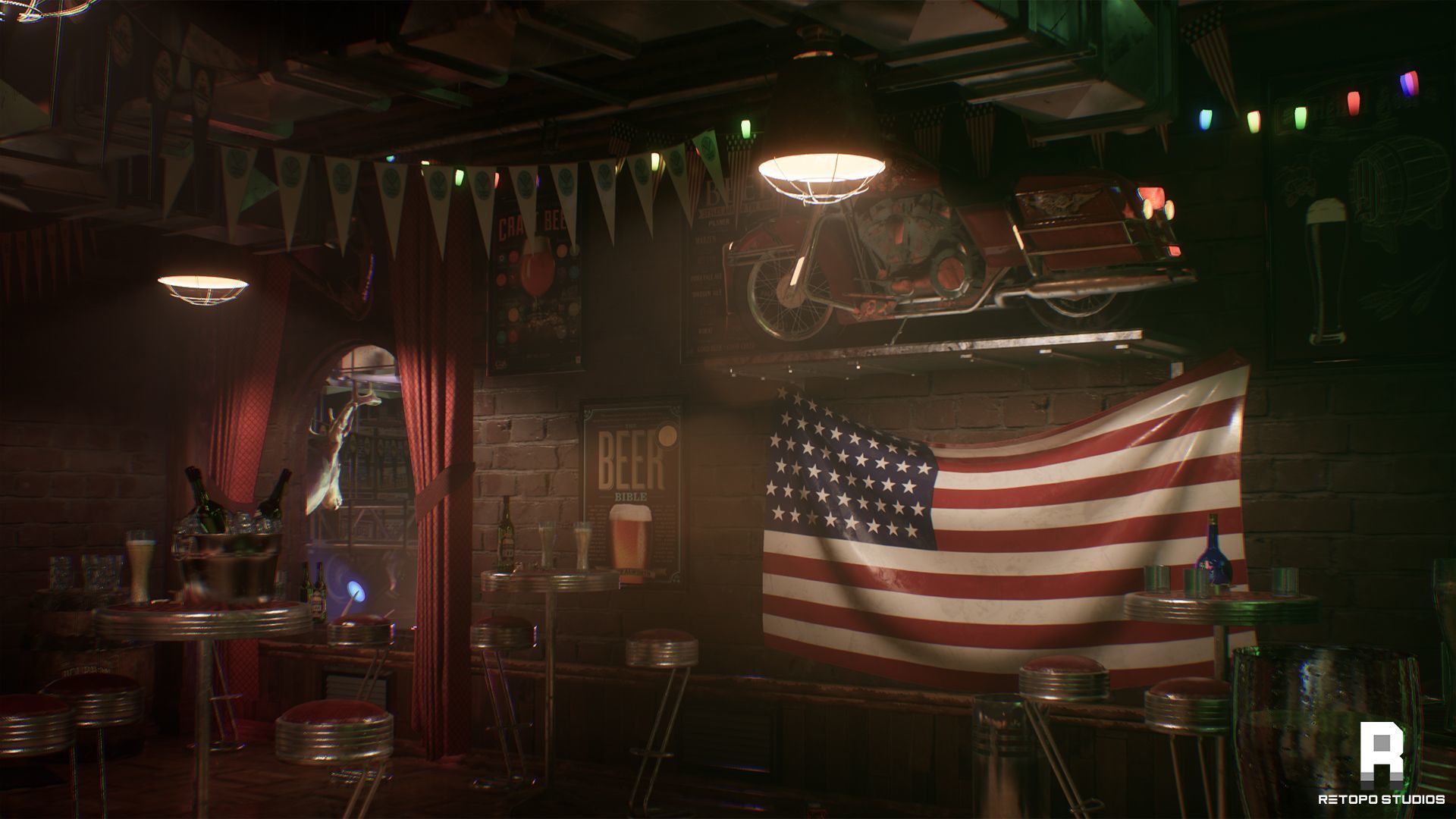 Forest Bar MODULAR - UnrealEngine 5 --LUMEN-- Low-poly 3D model_27