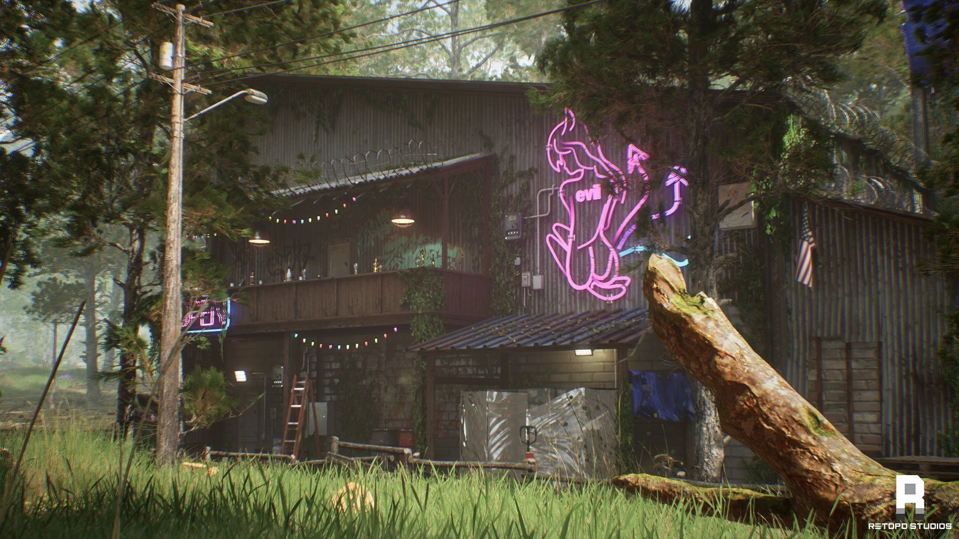 Forest Bar MODULAR - UnrealEngine 5 --LUMEN-- Low-poly 3D model_5