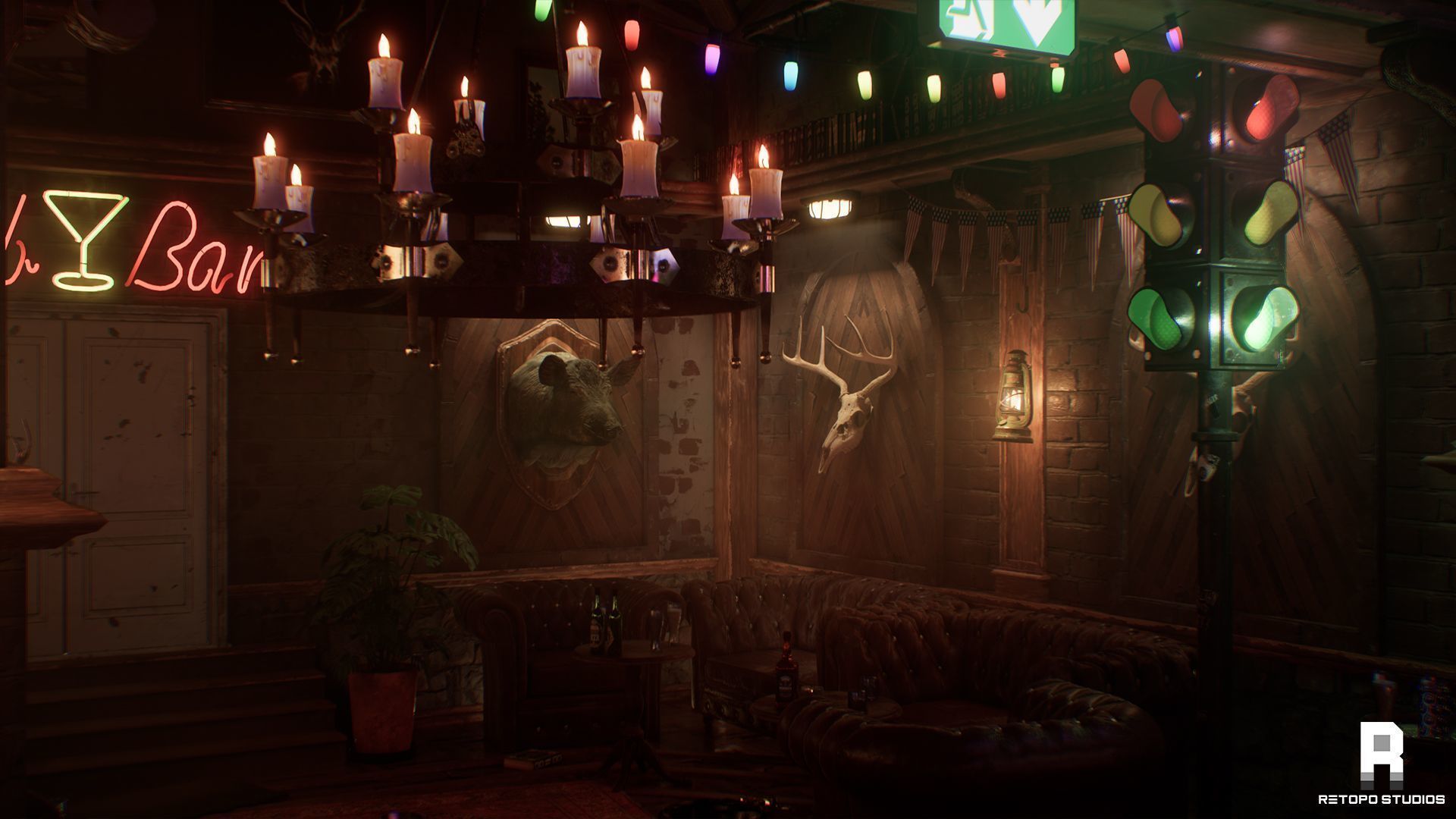Forest Bar MODULAR - UnrealEngine 5 --LUMEN-- Low-poly 3D model_17