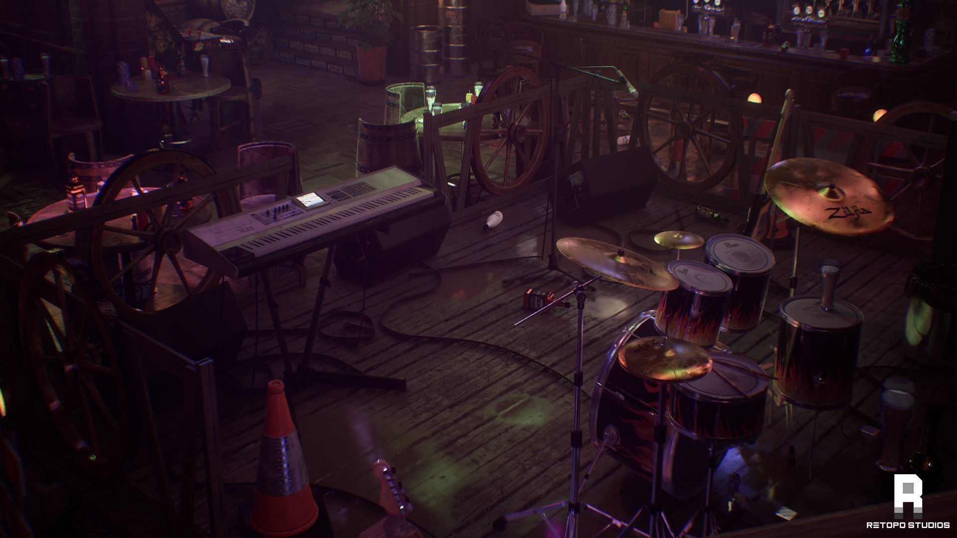 Forest Bar MODULAR - UnrealEngine 5 --LUMEN-- Low-poly 3D model_19