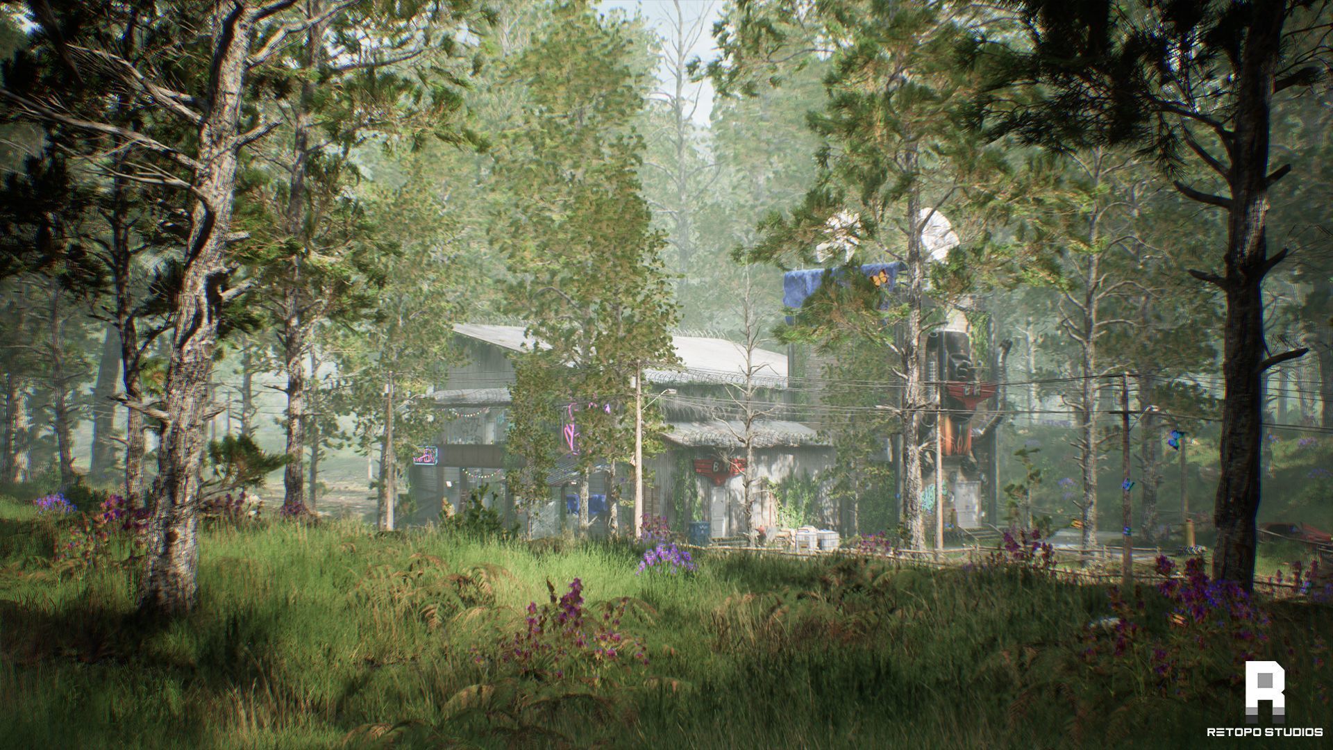 Forest Bar MODULAR - UnrealEngine 5 --LUMEN-- Low-poly 3D model_8