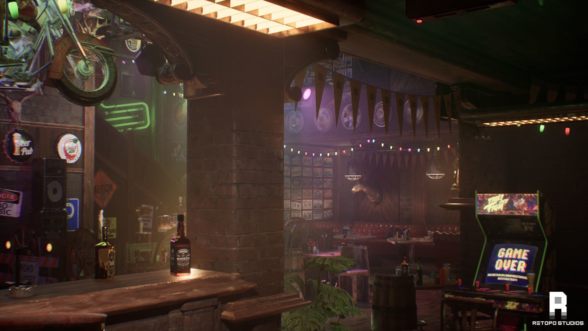 Forest Bar MODULAR - UnrealEngine 5 --LUMEN-- Low-poly 3D model_26