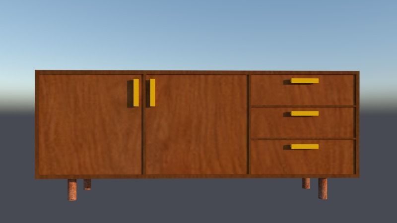 Console Table  3D print model_4