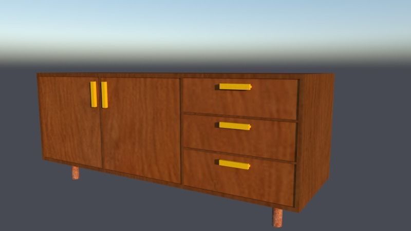 Console Table  3D print model_3