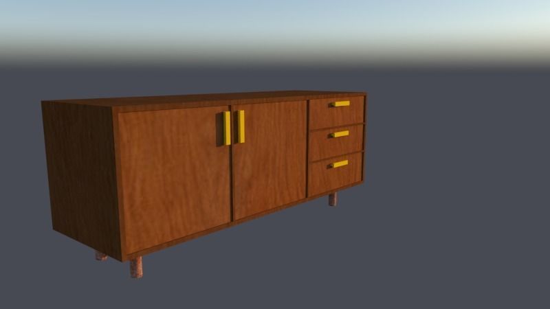 Console Table  3D print model_2
