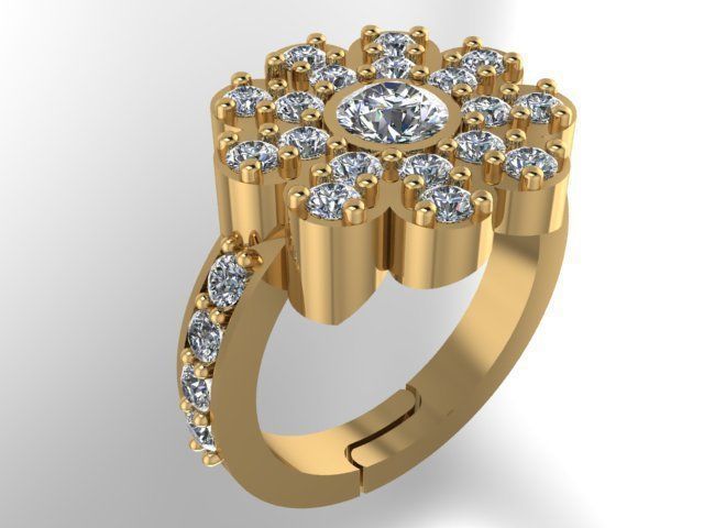 rings 3D print model_1