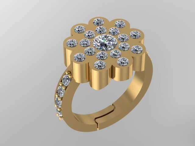 rings 3D print model_3