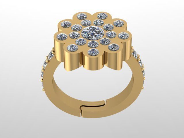 rings 3D print model_7