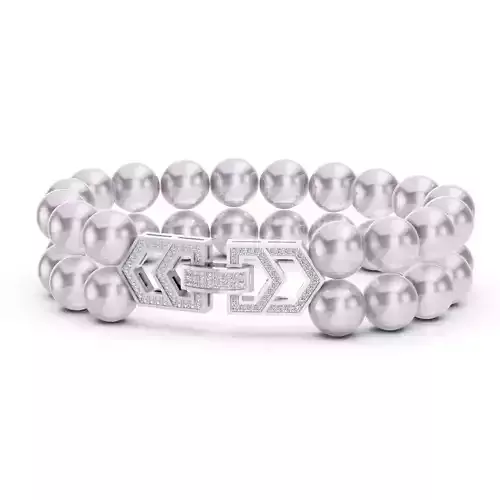Pearl Bracelet With Lock