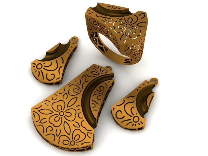 93 Pendent Set 3dm  3D print model_58