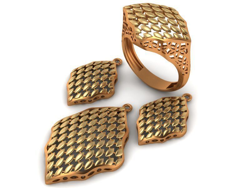 93 Pendent Set 3dm  3D print model_17