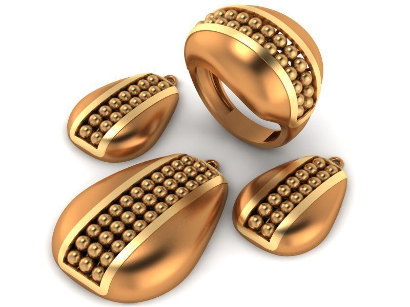 93 Pendent Set 3dm  3D print model_67