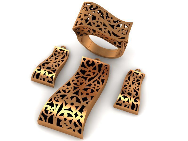 93 Pendent Set 3dm  3D print model_62