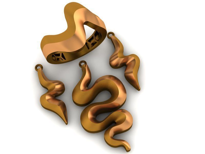 93 Pendent Set 3dm  3D print model_39