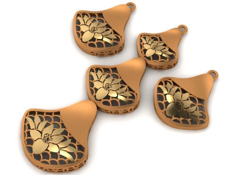 93 Pendent Set 3dm  3D print model_22