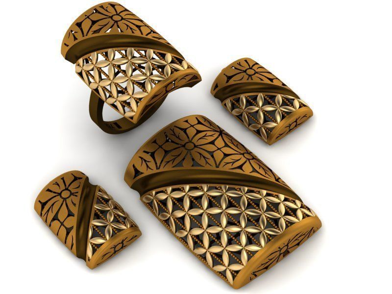 93 Pendent Set 3dm  3D print model_43