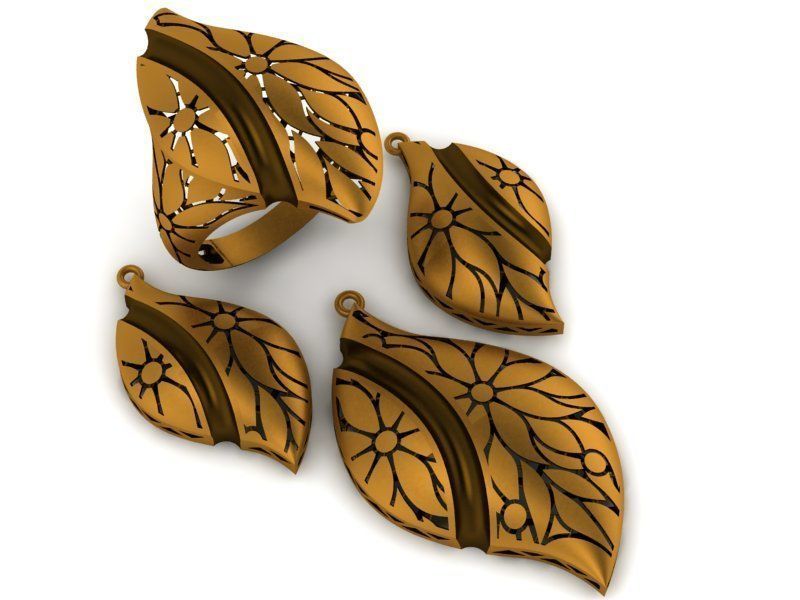 93 Pendent Set 3dm  3D print model_61