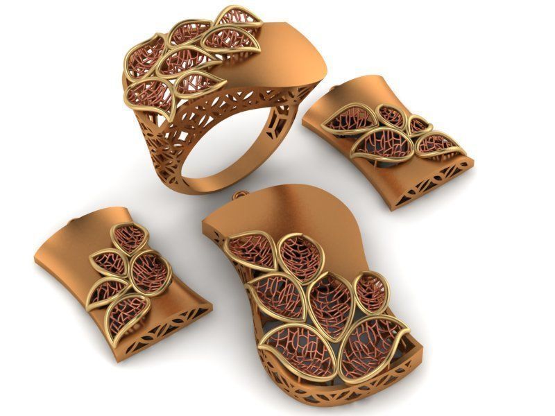 93 Pendent Set 3dm  3D print model_66