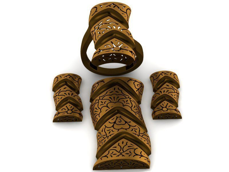 93 Pendent Set 3dm  3D print model_64