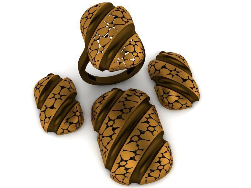 93 Pendent Set 3dm  3D print model_60