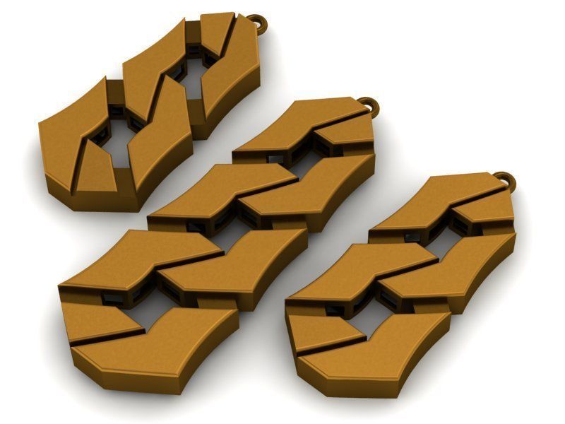 93 Pendent Set 3dm  3D print model_78