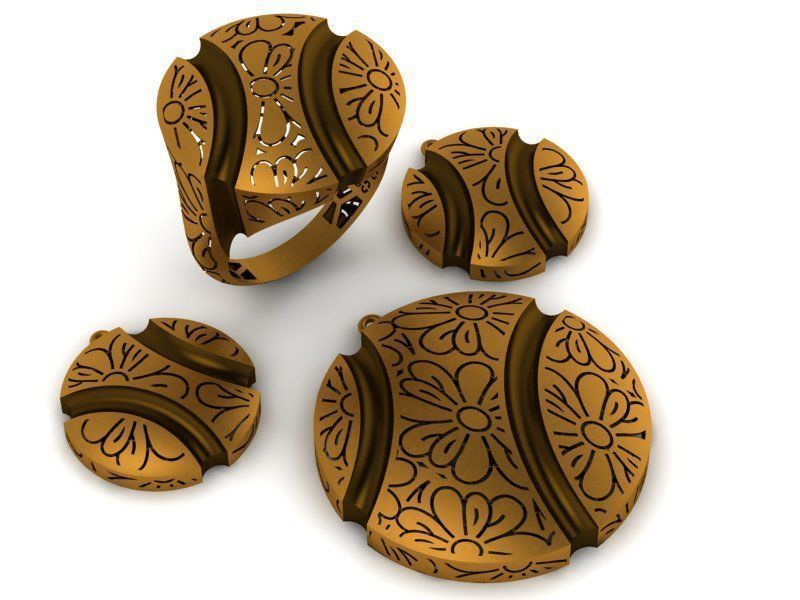 93 Pendent Set 3dm  3D print model_59