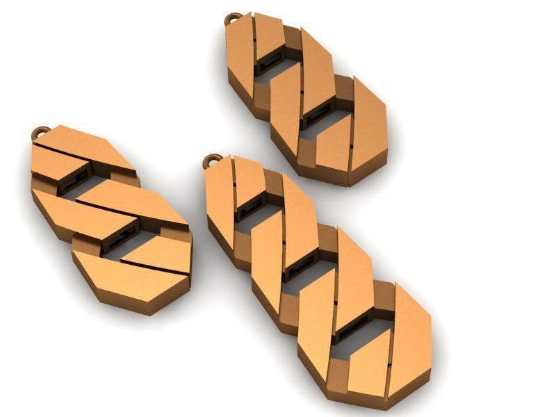 93 Pendent Set 3dm  3D print model_69